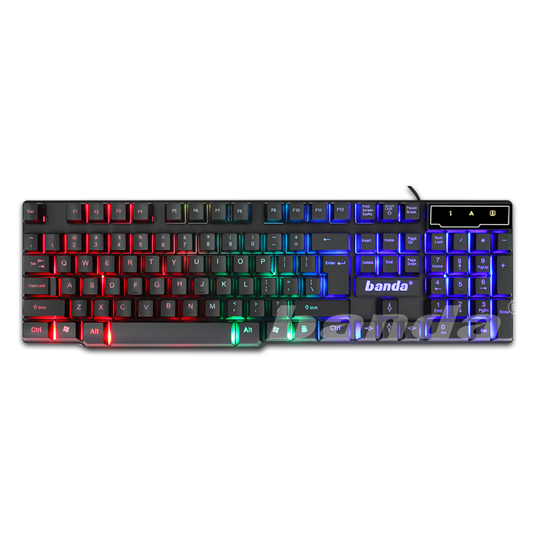 gaming keyboard 104 keys ABS backlight rainbow colors computer keyboard