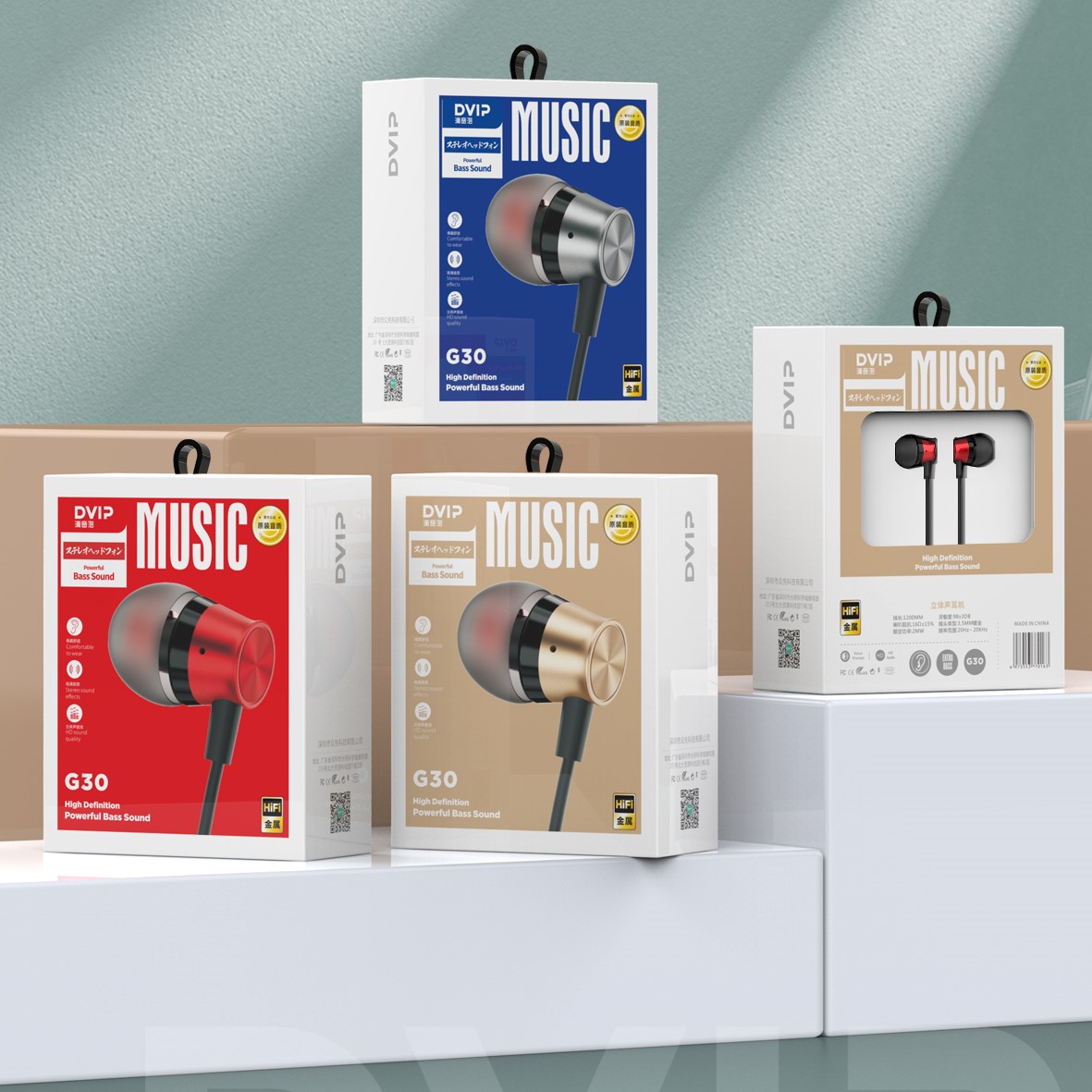 ZXKJ-G30 Stereo Headset with Powerful Bass Sound