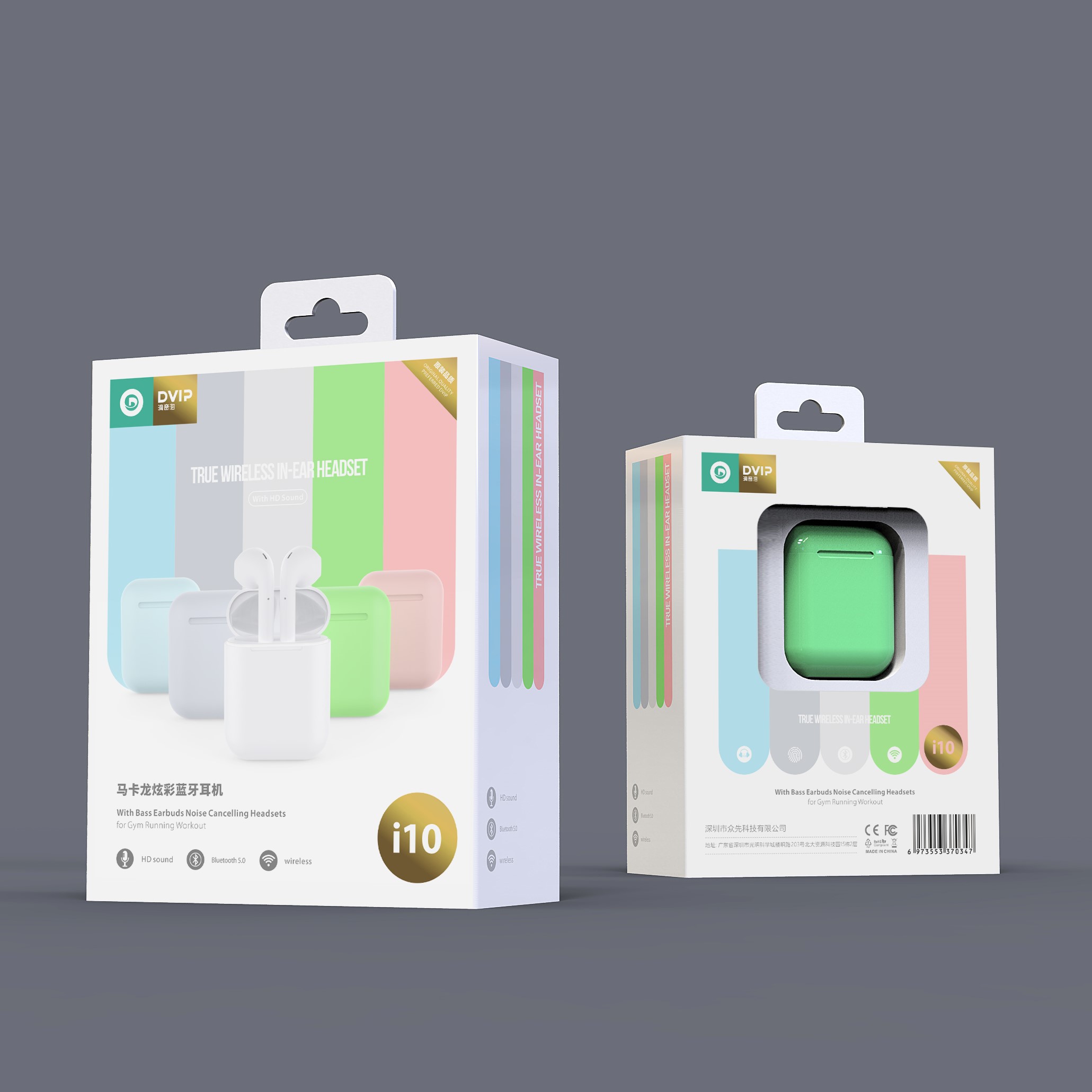 ZXKJ-I10 True Wireless in-Ear Headset with HD Sound