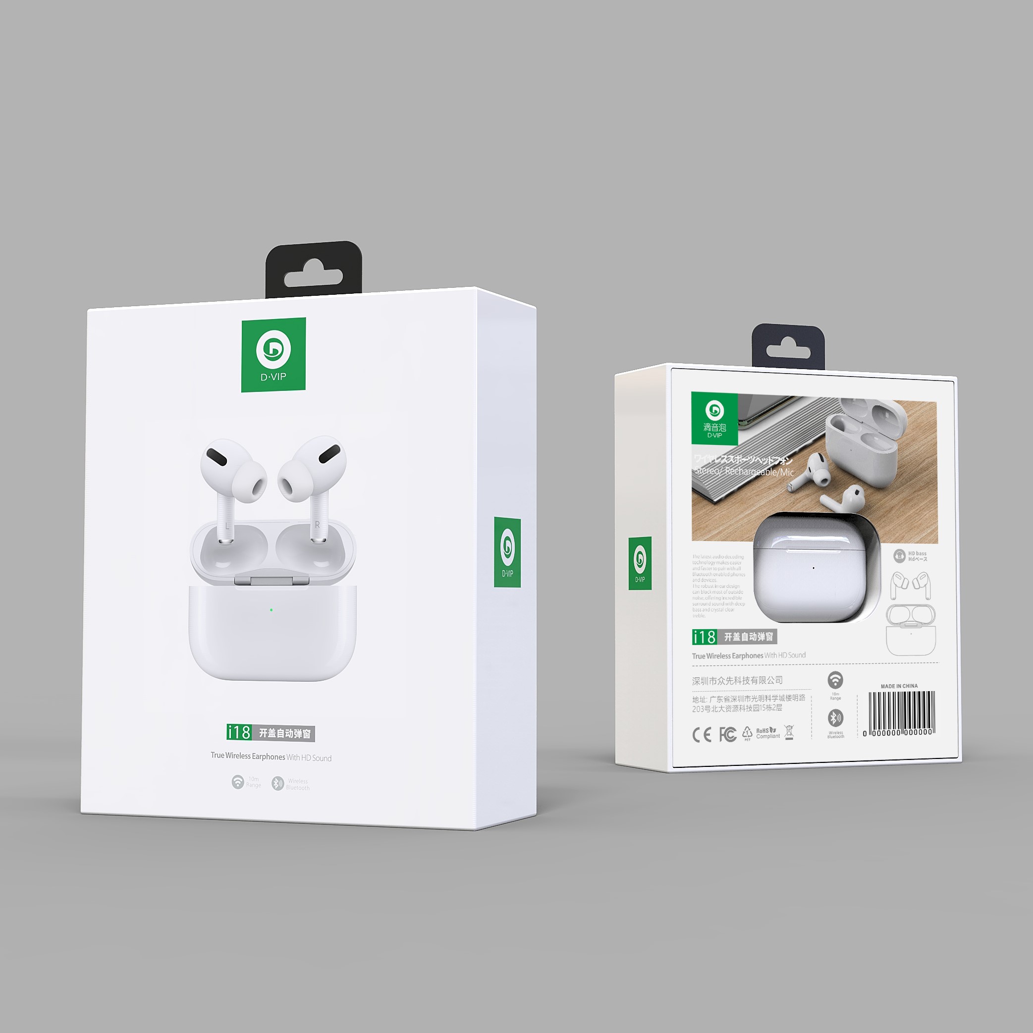 ZXKJ-I18 True Wireless Earphones with HD Sound