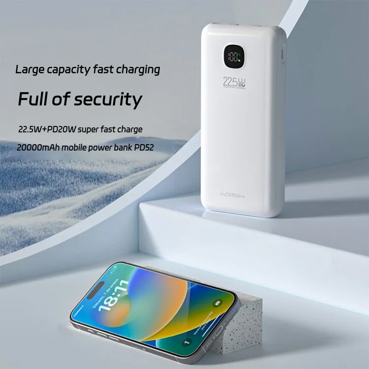 WOPOW-20000mah 22.5W fast charging power bank-PD52