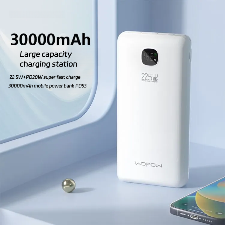WOPOW-30000mah 22.5W fast charging power bank-PD53