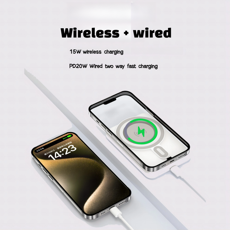 WOPOW-10000mah magnetic wireless fast charging power bank-PW60