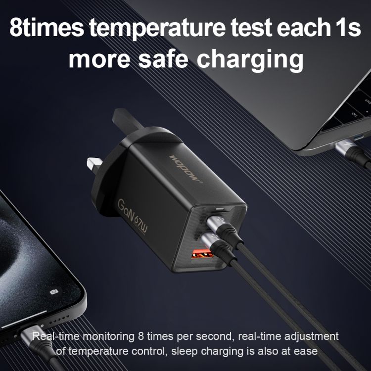 WOPOW-UK 67W GaN QuicK Charger-MD02