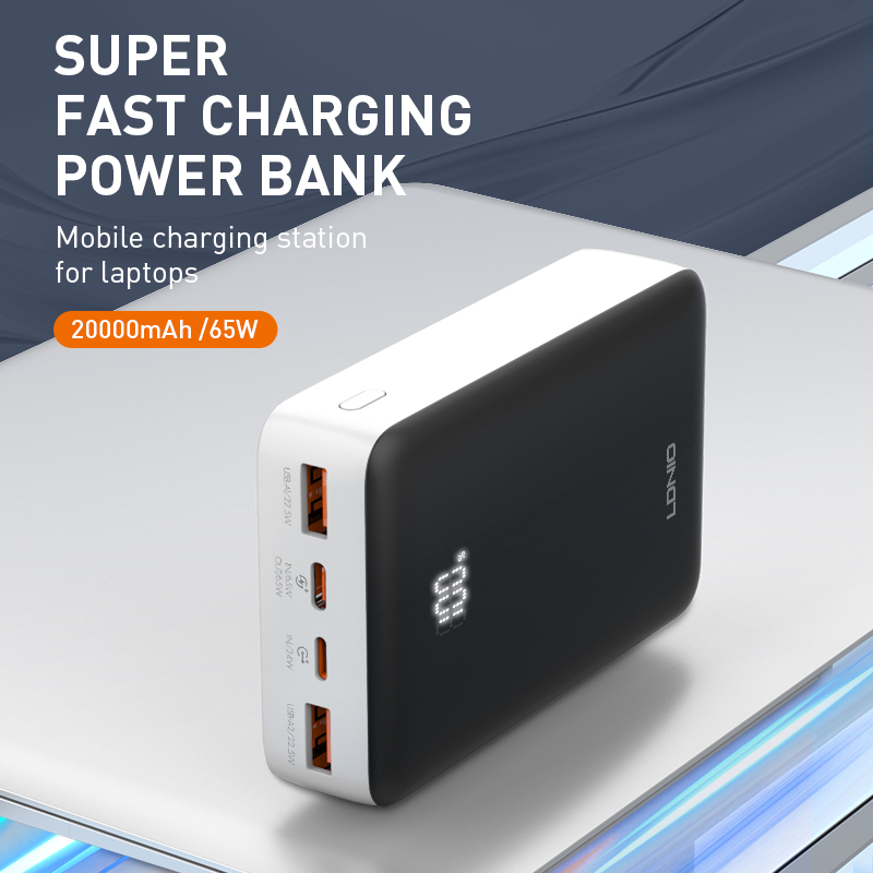 LDNIO-SUPER FAST CHARGING POWER BANK-MOBILE CHARGING STATION FOR LAPTOPS