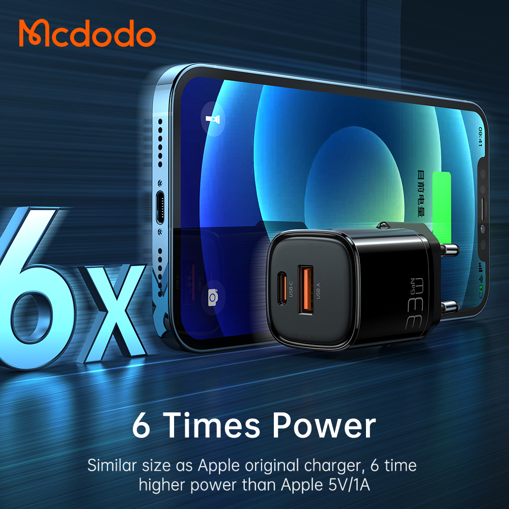 Mcdodo CH-015-33W-Nano Series 33W PD+QC Dual Port Charger
