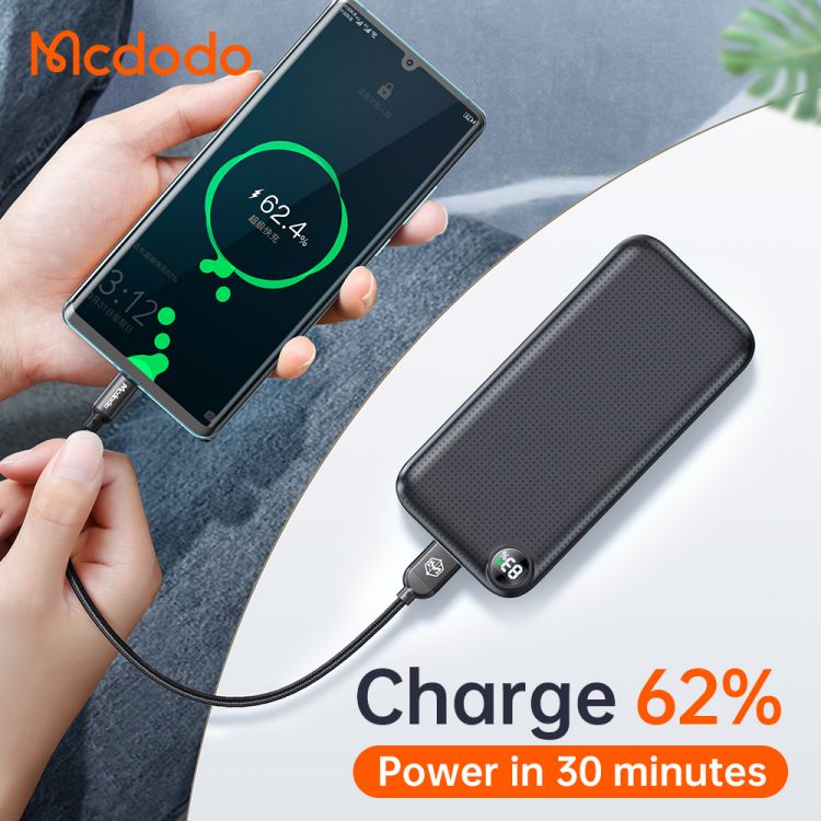 Mcdodo MC-716-Longan Series22.5W PD+QC 20000mAh Power Bank with Digital Display