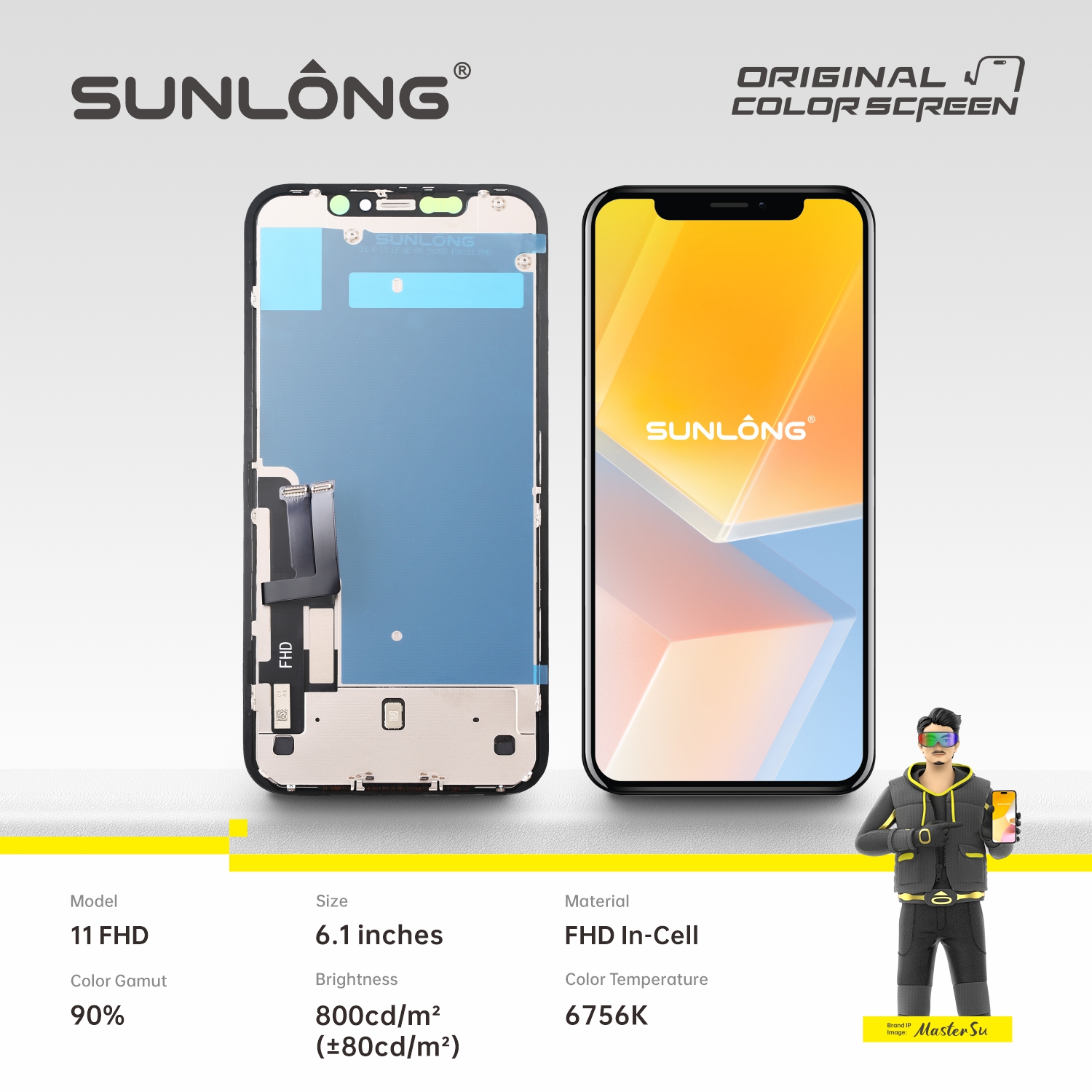 SUNLANG--11FHD  Mobile phone screen assembly