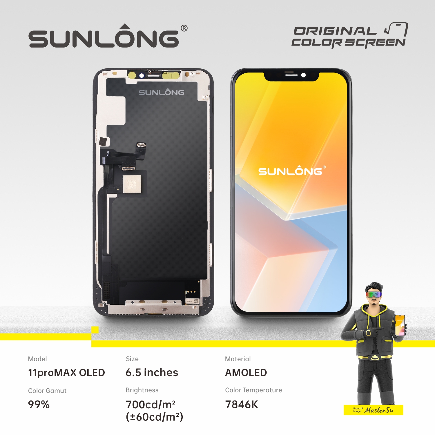 SUNLANG--11proMAX OLED  Mobile phone screen assembly