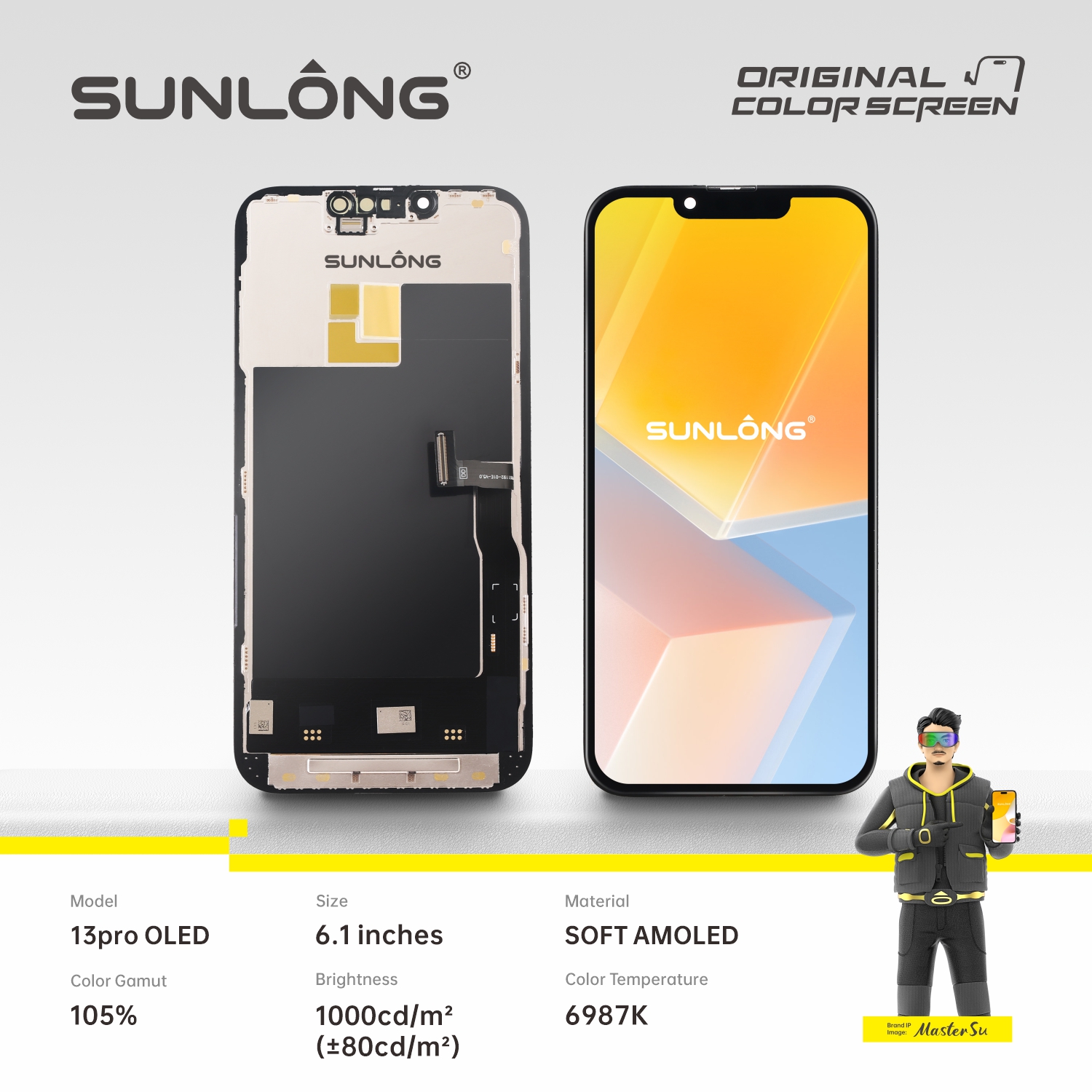 SUNLANG--13pro OLED Mobile phone screen assembly