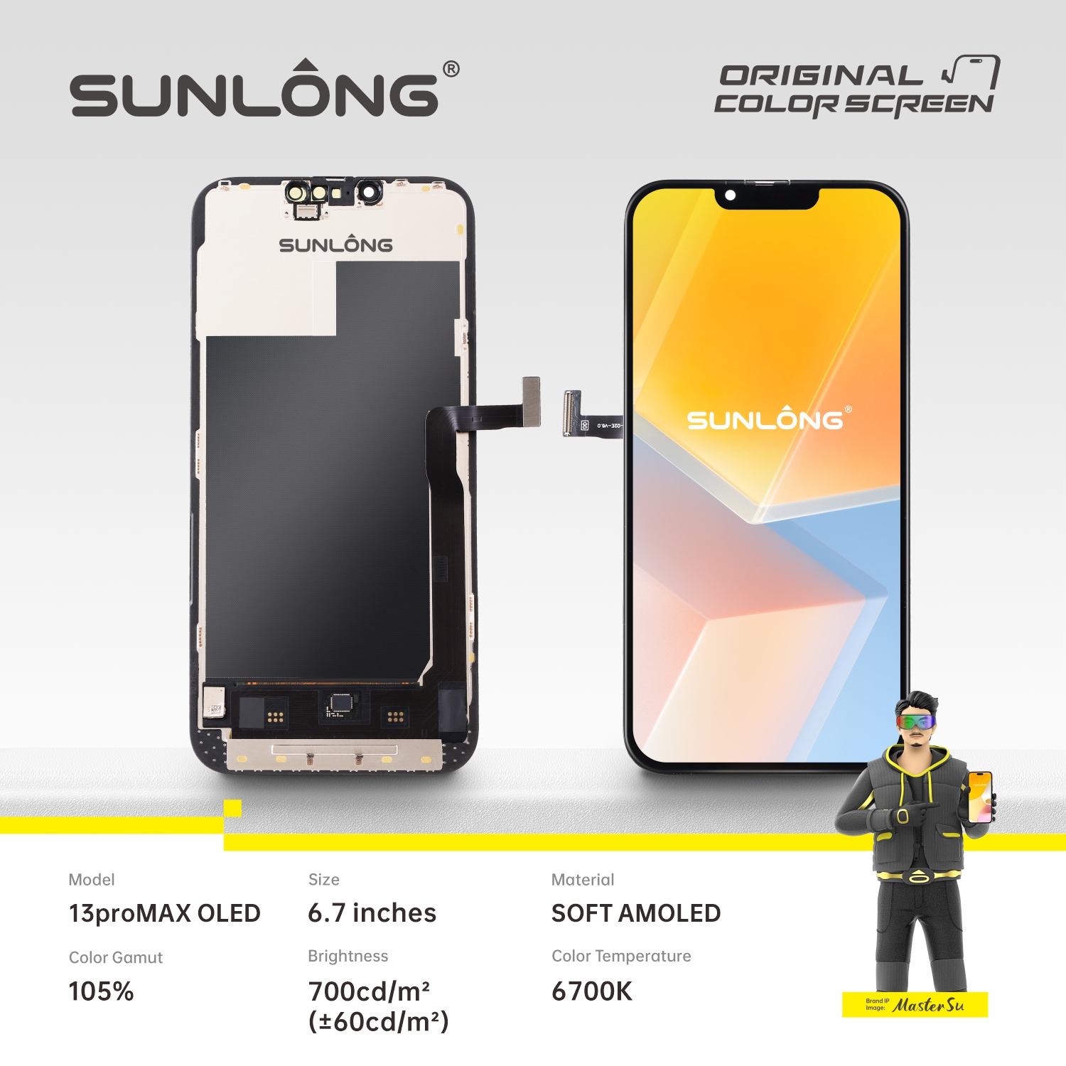 SUNLANG--13proMAX OLED  Mobile phone screen assembly