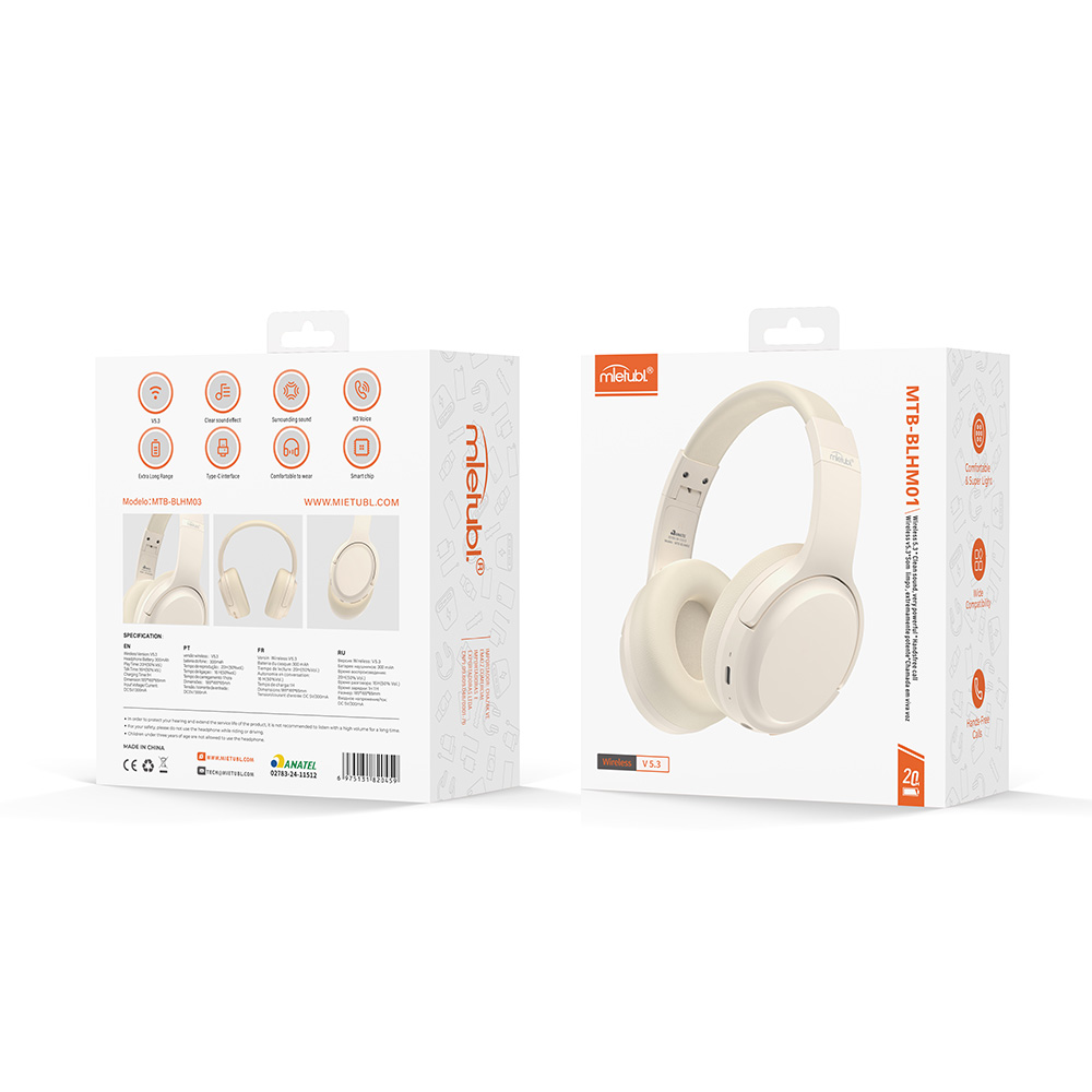 MIETUBL-NEW MORANDI HEADPHONE-MTB BLHM01 blue tooth