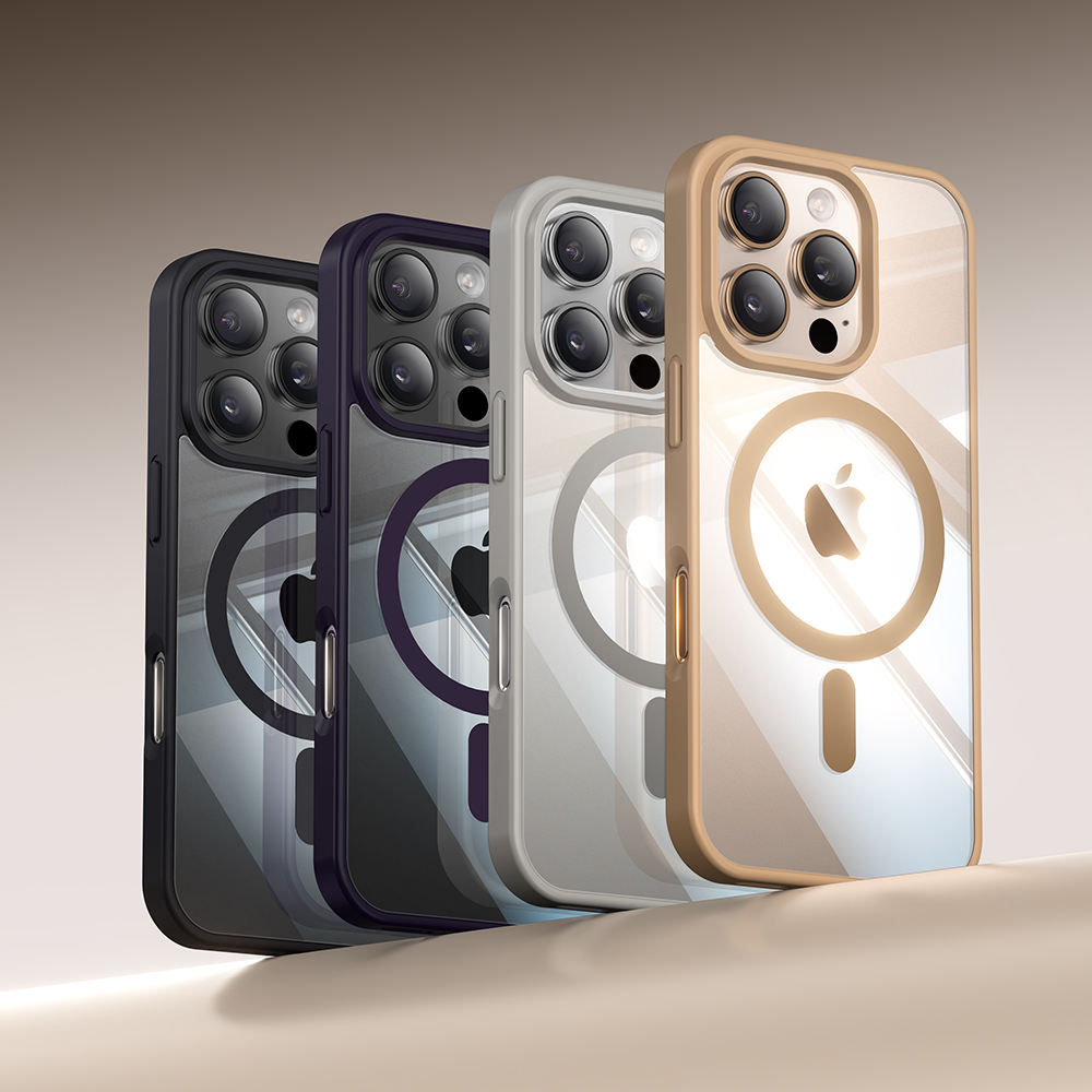 For iPhone 16 Pro Max Case Magnetic Transparent Phone Case For iPhone 15 14 13 12 11 Pro Max Clear Mobile Cover Cellphone Funda