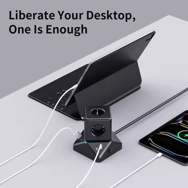 New Design Wholesales PD67W Fast charging eu power strip Magnetic power socket extension cable with USB