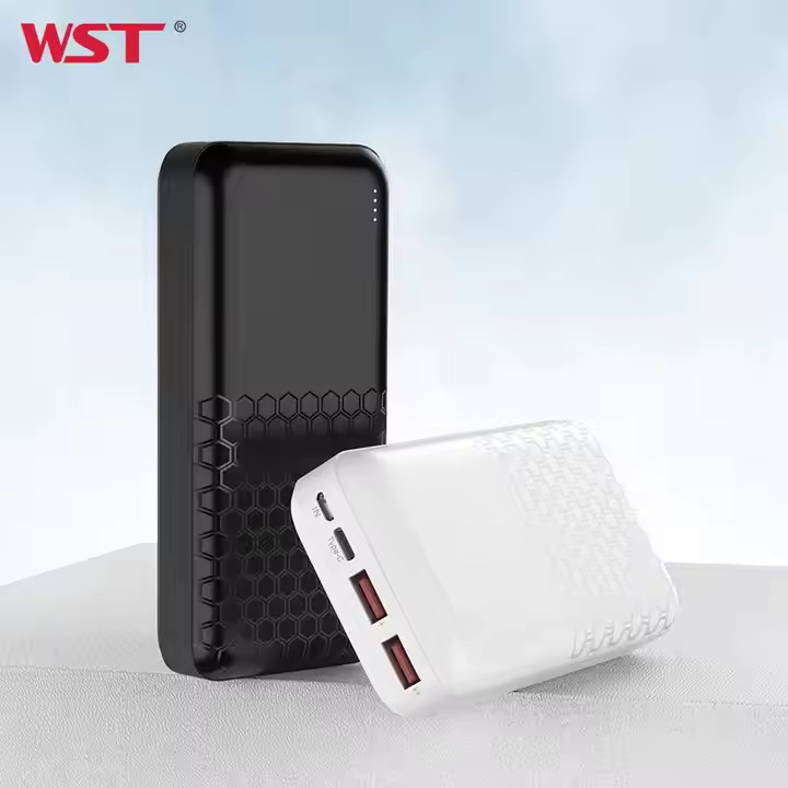 WST Wholesale Price Dual Output Portable Powerbank Charger USB Type C External Battery PD 20000mAh Power Bank