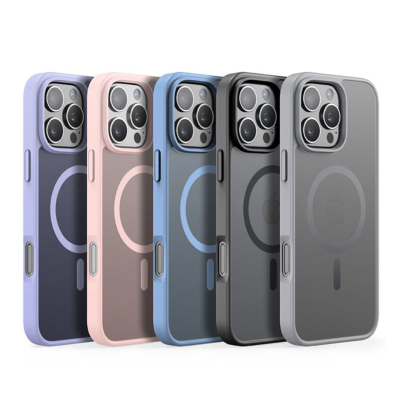 Case For iPhone 16 Luxury Shockproof Magnetic Phone Case For iPhone 16 15 Pro Max Mobile Phone Cover 2025 Matte Cellphone Funda