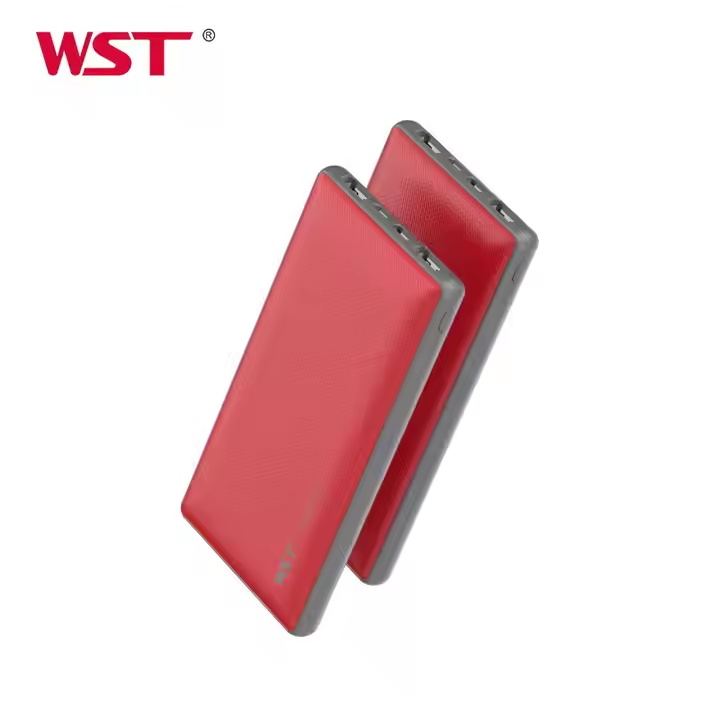 WST Factory Price Slim Portable Dual Input Dual Output Type C Micro USB Fast Charging Power Bank 10000mAh Power Banks