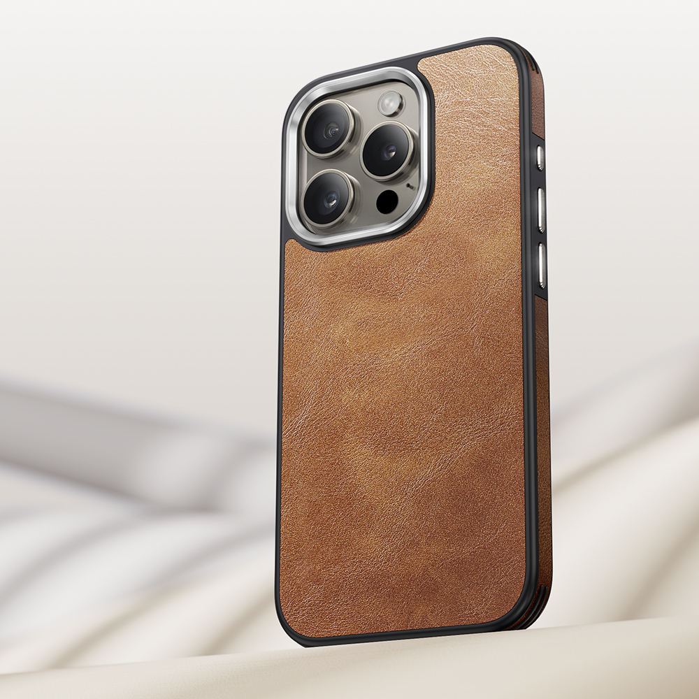 High Quality Shockproof Mobile Phone Cover For iPhone 15 14 Pro Max Plus Leather Phone Case For iPhone 16 Pro Max Back Funda