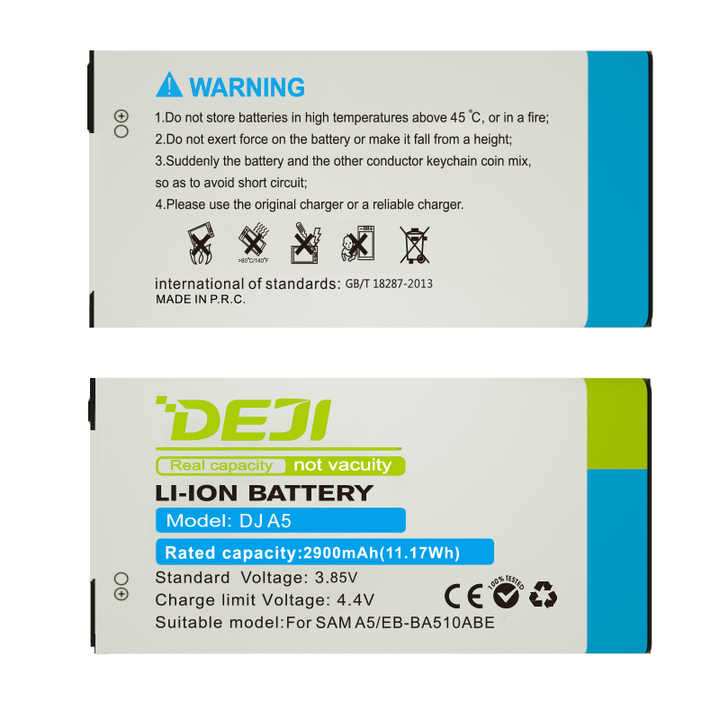 DEJI EB-BA510ABE Li-ion Original Digital Batteries For Samsung A5 2016 A5100 A5108 A510F refurbished battery