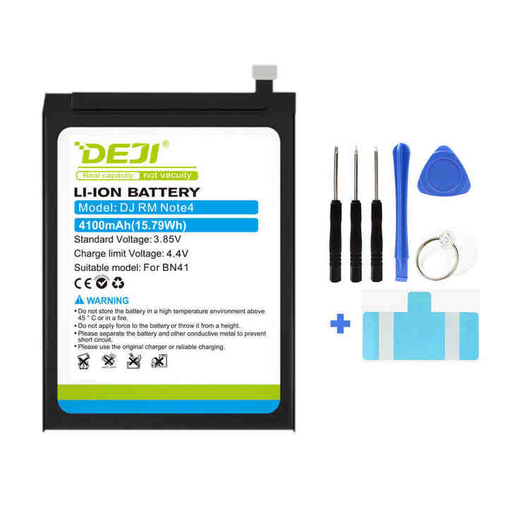 DEJI Lithium Phone Original Battery for Xiaomi Baterias Redmi Note4 Note 4 4X BN41 4000mah
