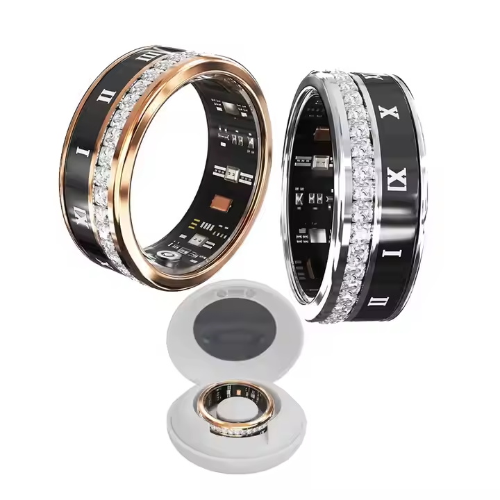 Vanssa original custom design Vring-2 diamond luxury fashion woman men smart ring sleep sport health heart rate smart ring