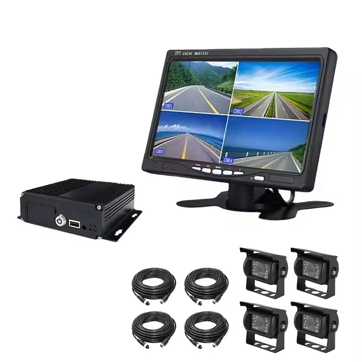 AHD1080P/720P Car Truck Vehicle bus Systems 4CH 4Channel Digital Video Recorder Kit SD MDVR 4G GPS WIFI Including Mobile DVR