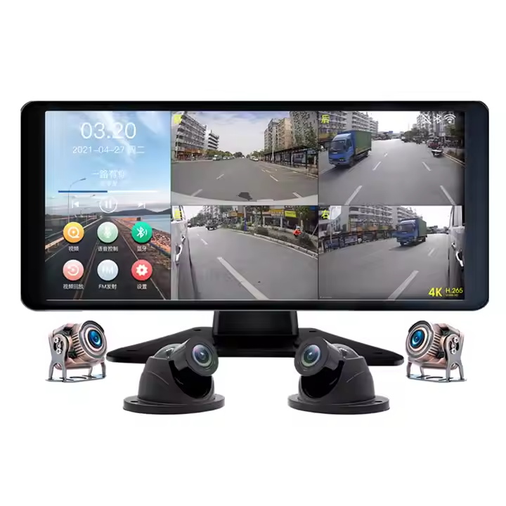 10.36 inches 4CH Full HD 1080P Loop Video Recorder Car Touch Screen MP5 DVR for Vehicle Truck