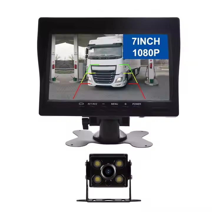 In-Vehicle Monitor FUll HD Rear view Camera System DVR Waterproof 7''inch IPS Monitor for Truck