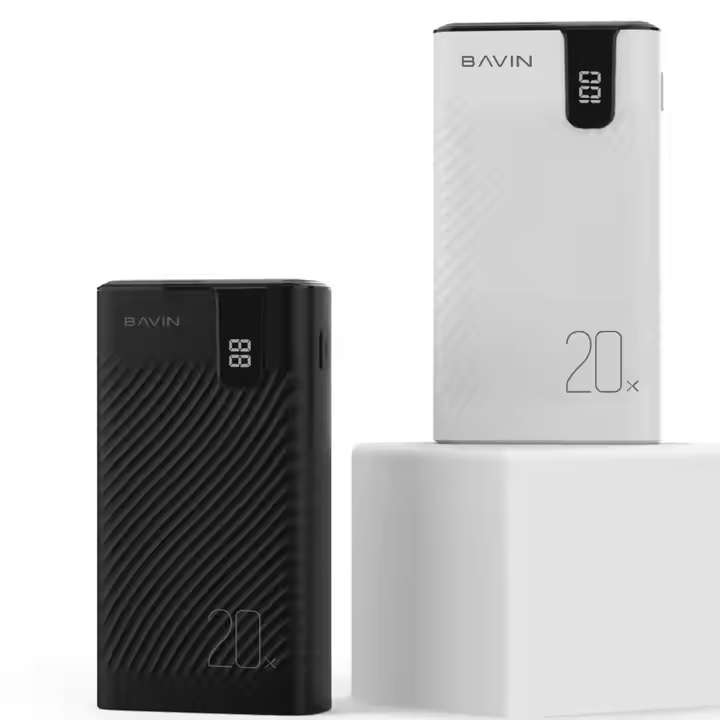 High Capacity Powerbank real 20000mAh phone charger Digital display screen power bank with dual usb and ios micro interface