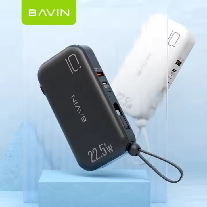 Bavin custom logo power banks ios android portable pocket fast charge 100000 mah powerbank
