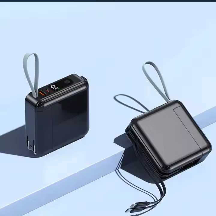 3 in 1 Mobile Travel Wall Plug Intelligent Electronic Digital Display 15000Mah Large Capacity Power Bank