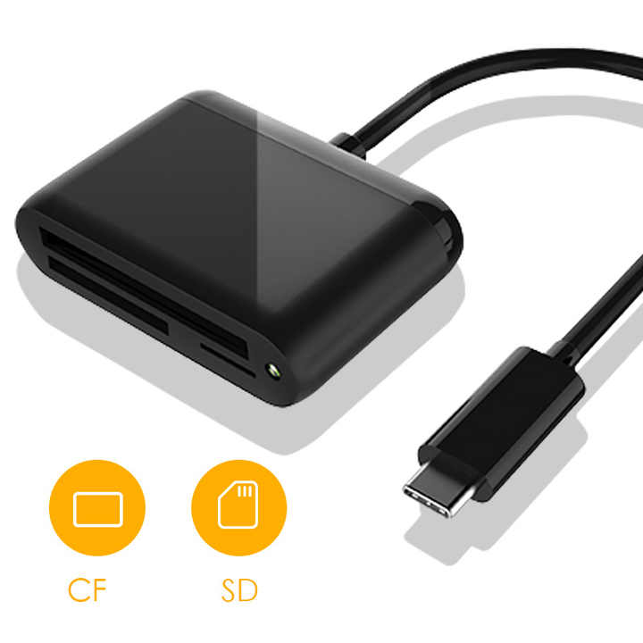 CFast SD TF Reader 3 Ports Convenient Multi-function Card Reader High Transmission Ratesave Space