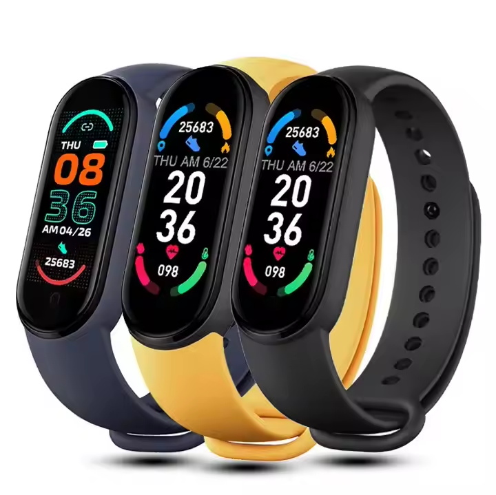 Eraysun Fashion M6 Fitness Watch Smart Bracelet Heart Rate Android Smart Watches Watch 2023 Band 6