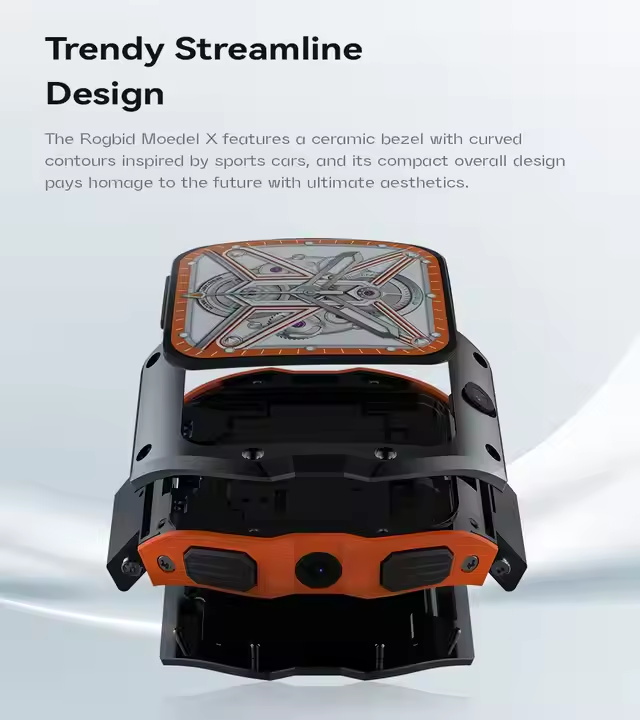 Eraysun Fashion Smart Watch With Sim Card Hombre 4G Rogbid Model X 4GB+128GB Android IP68 Waterproof 1050mAh13MP Camera with GPS