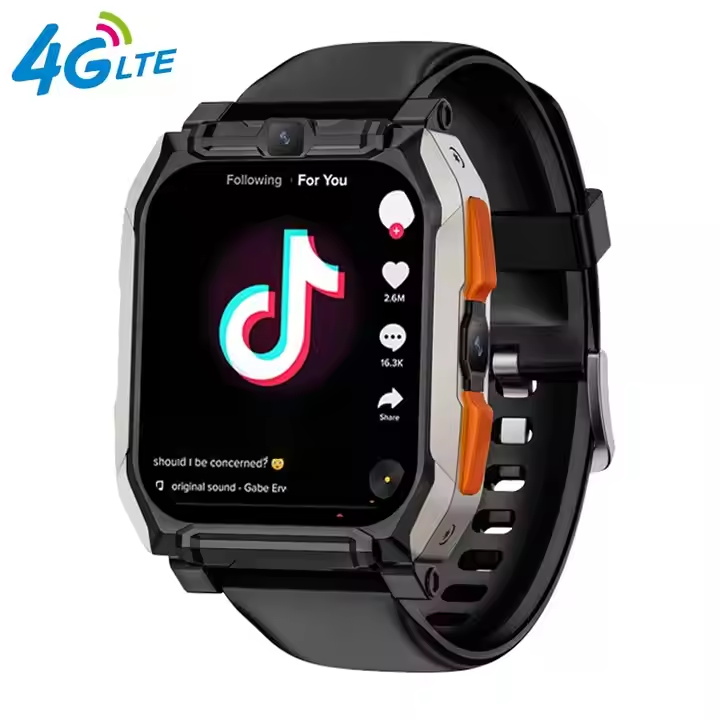 Eraysun Fashion Smart Watch GPS Position 5MP HD Dual Camera Tiktok Call with Wifi Sim Card 4G Android Men Waterproof Smartwatch