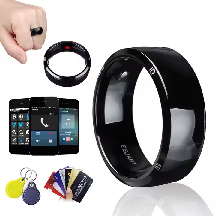 Waterproof Fashion Ceramic NFC Ring Smart Chip Social Media Payment Access Control NFC Ring Smart Ring