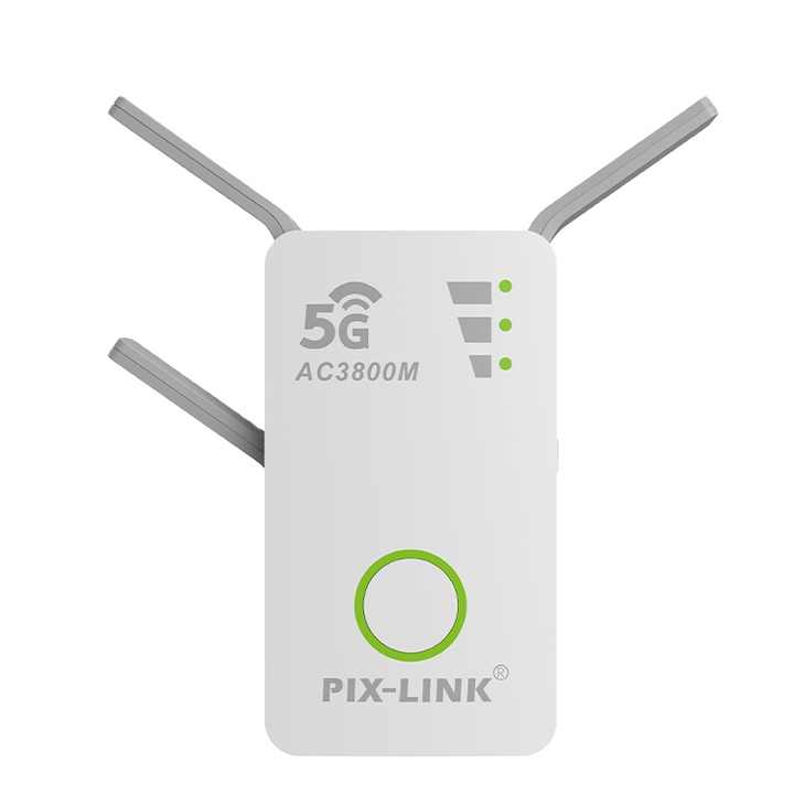 PIX-LINK 4 Antennas dual band wifi extender AC3800 wifi repeater routers wifi signal strong penetrability