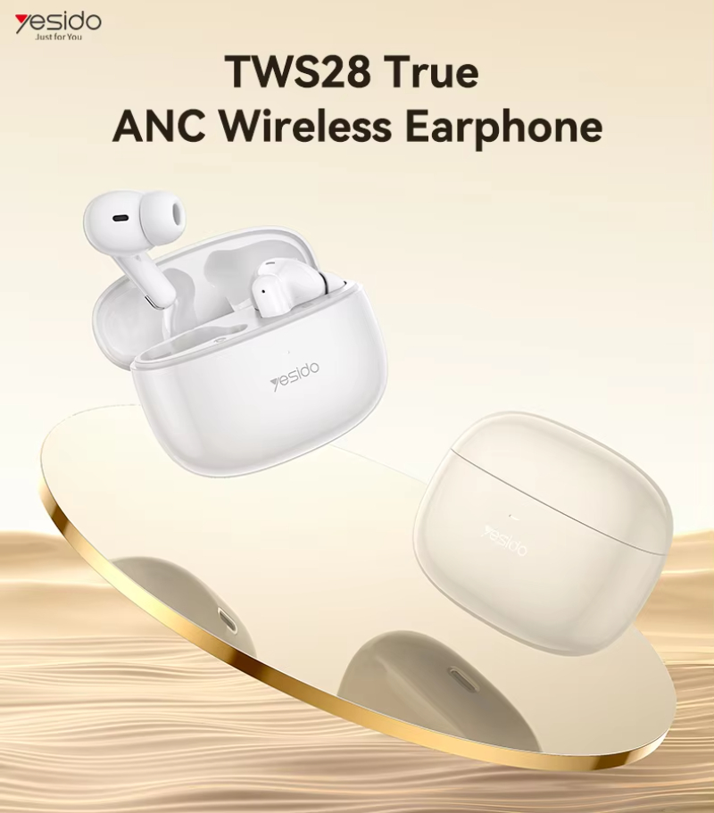 Yesido BT5.3 Ultra Low Latency With ENC Microphone Touching Control ANC +ENC TWS Wireless Earphone