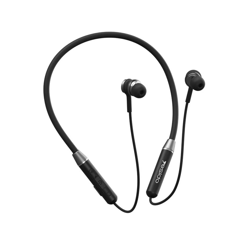 Yesido IPX6 Waterproof Active Noise Cancellation Liguid Silicone material Designed For Sports Wireless Neckphone