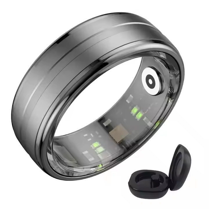 Smart Wearable Fitness Tracker, Sleep Tracker Ring, Healthy Heart Rate, Exercise Monitoring, 5ATM Waterproof for iOS and Android