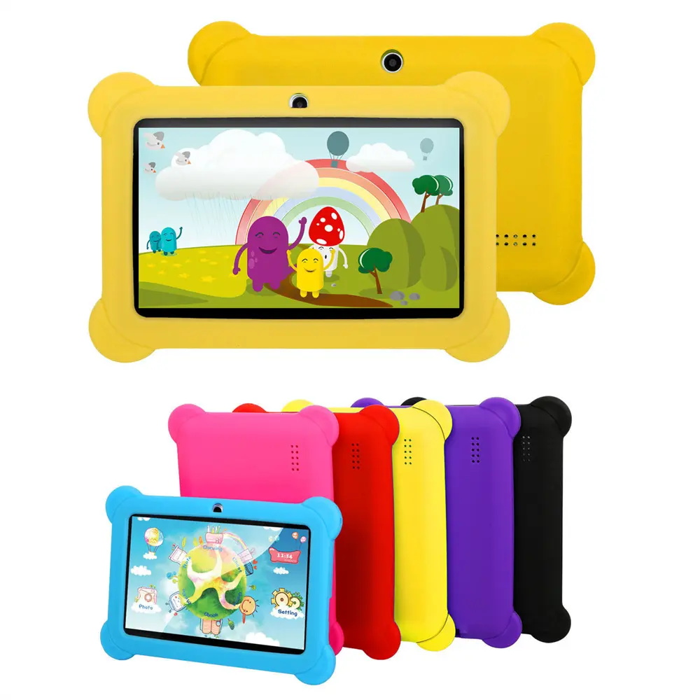 Tablet Wholesale Learning Machine GameQ88 1+8GB 7 "Android Learning Tablet Kids Tablet IWAWAsoftware Send flat silicone sleeve