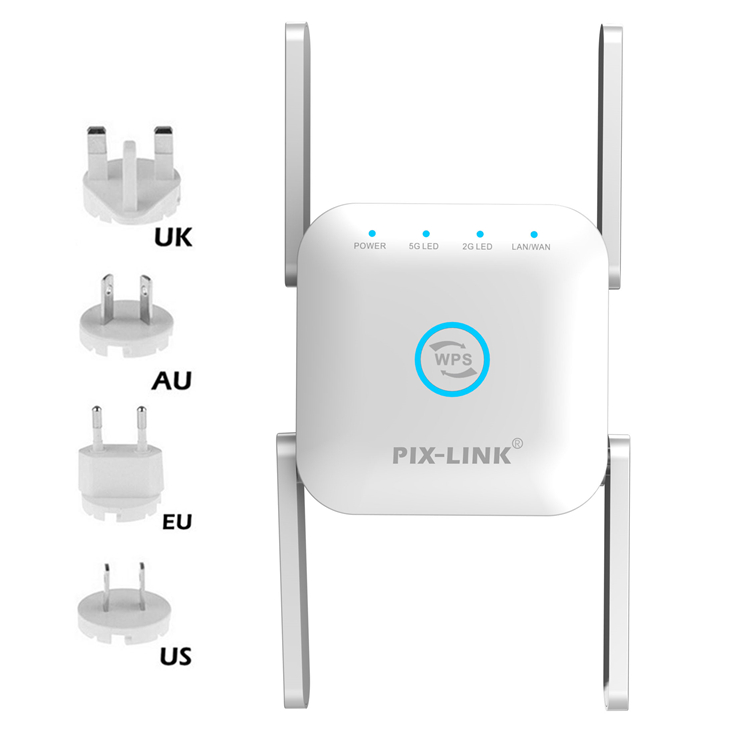 PIX-LINK Long range wifi extender 1200mbps wifi repeater wifi signal strong penetrability