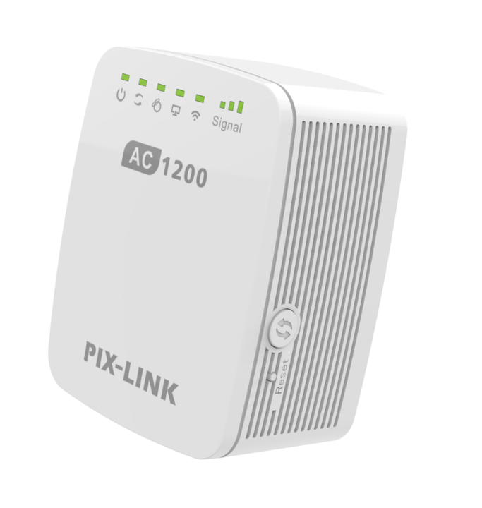 PIX-LINK Hot Sales AC11 wifi repeater 1200Mbps dual band 2.4G 5G wifi extender for home