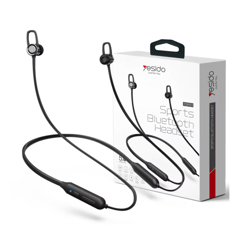 Active Noise Cancelling Wireless Magnetic Neckband Headphone 5.0 Stereo Sport Earphone