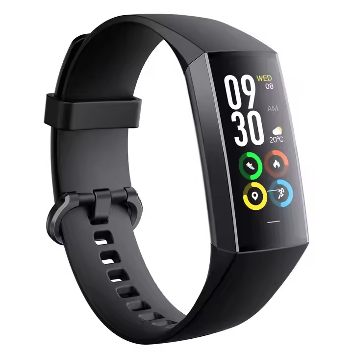 1.1" C80 SpO2 HR BP Sleep Monitoring Body Temperature Smart Band IP67 AMOLED Screen Display OEM ODM Smart Bracelet