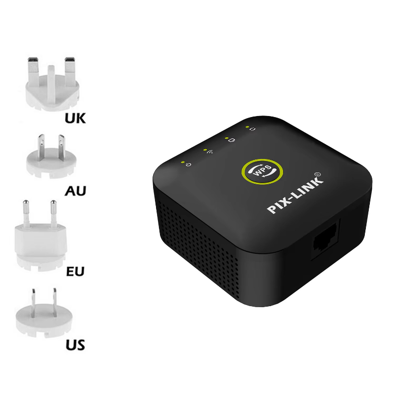 PIX-LINK Factory direct sales Wifi Repeater 300mbps Long Range Wifi Booster Wifi Extender