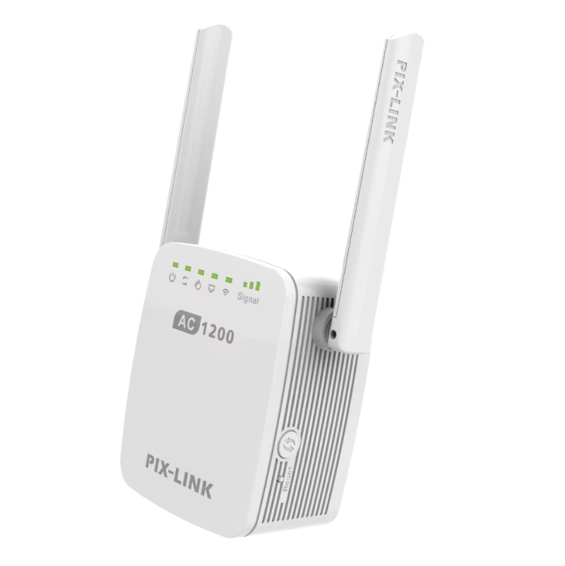 PIX LINK Dual Band Wireless Signal Repeater Booster Hot Sale High Speed 1200mbps 2.4G & 5G 2 _ Internal Link Ac 1200 300 Mbps