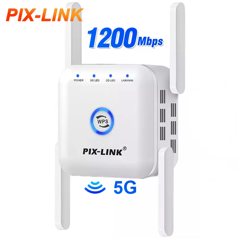 PIX-LINK Custom Logo WiFi Range Extender 300Mbps WiFi Repeater 802.11n Signal Booster Amplifier
