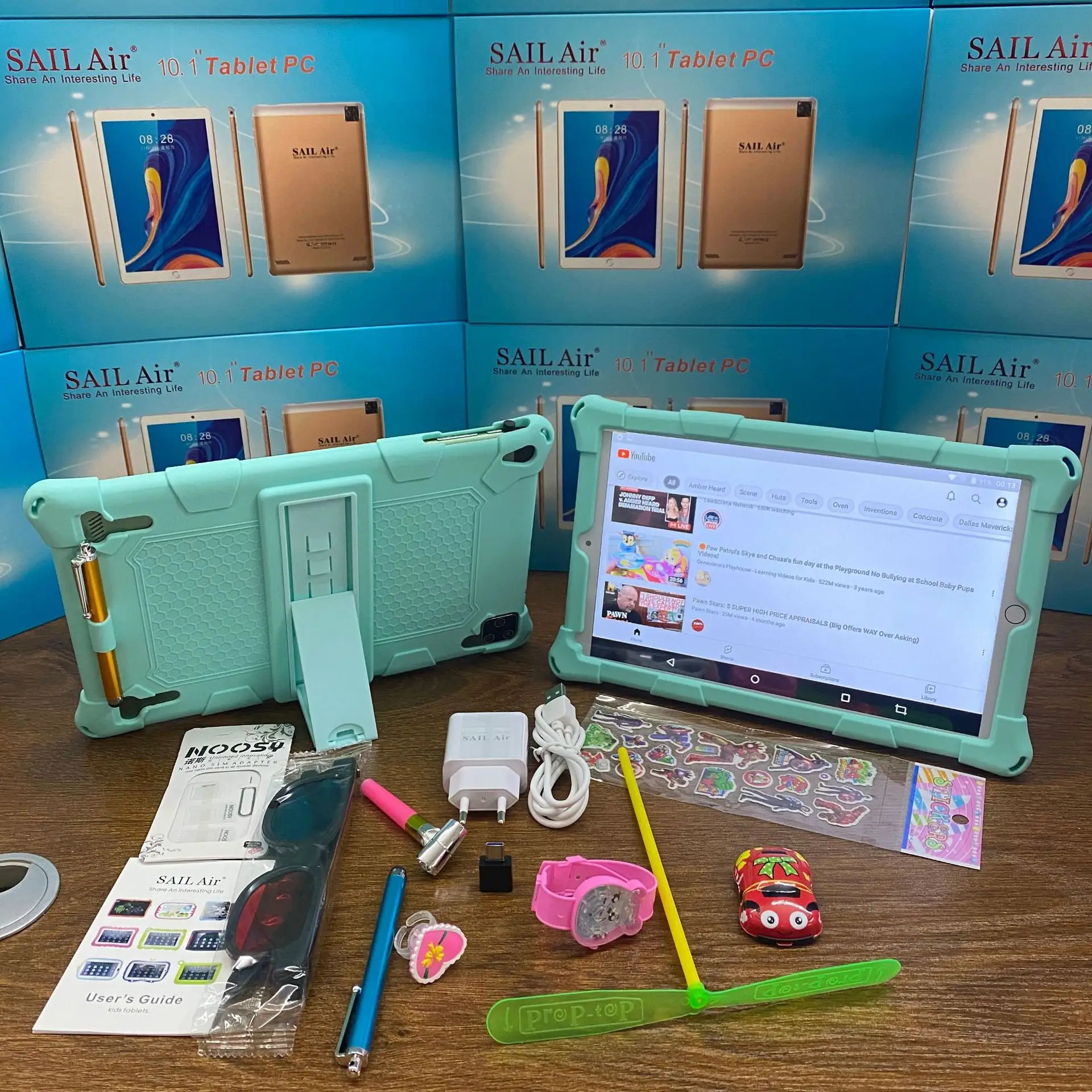 107 Rugged 10-inch Tablet For Kids Large Screen Durable Kids Tablet 4GB RAM+64GB ROM 2022 Android 4G Bluetooth