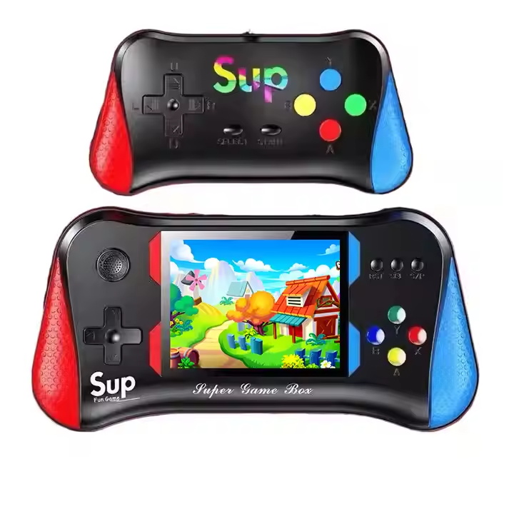 Children 500 in 1 Portable Arcade 3.5 inch Sup X7M Game Box Mini Retro Classic Video Console Vintage 2 Handheld Games Player